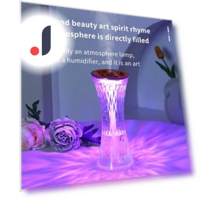 Glass Design Touch Crystal 7-Color Ambient Light Humidifier — Overhead Lighting, TrendyFinds