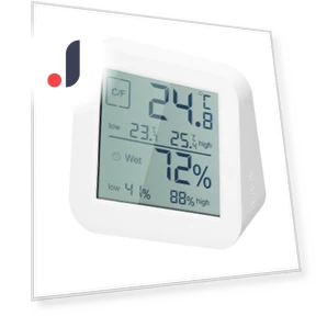 LCD Digital Touchscreen Hygrothermograph — Home Climate Control, Seahorse Home