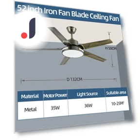 Modern ceiling fan with light — Ceiling Fans, Seahorse Home