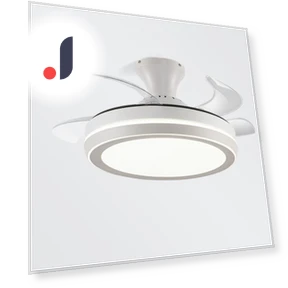 Modern ceiling fan with light — Ceiling Fans, Seahorse Home