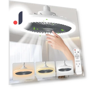 Modern Ceiling Fan with Smart Control — Ceiling Fan Wall Controls, Seahorse Home