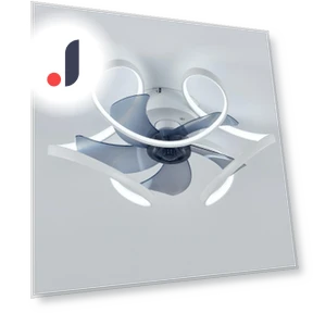 Modern Smart Ceiling Fan with Light — Overhead Lighting, Seahorse Home