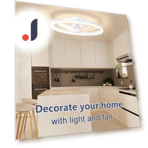 Modern Smart Ceiling Light with Fan — Overhead Lighting, Seahorse Home