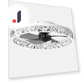 Modern Smart Chandelier Fan with LED Light — Ceiling Fan Lighting Solutions, Seahorse Home