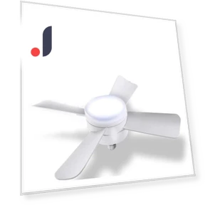 Modern Smart Silent Ceiling Fan with LED Light — Ceiling Fans, Seahorse Home