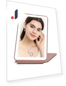 Portable Touch Makeup Mirror with 3 Lighting Modes — Compact & Travel, Vinde Home