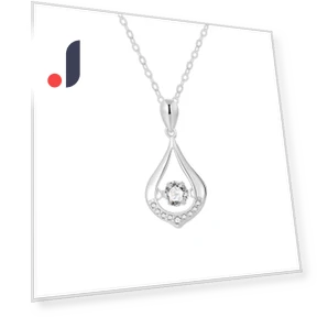 Silver Water Drop Smart Necklace — Smart Jewelry, Gentle clothing world
