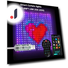 Smart LED Curtain Lights with Bluetooth App Control — String Lights, AE Selection