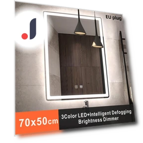 Smart Makeup Mirror with 3-Color Lighting — Handheld, Vinde Home