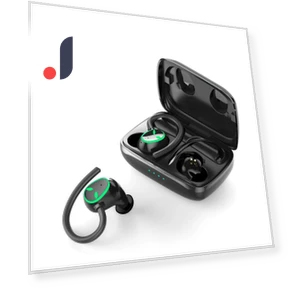 Sports Bluetooth Earbuds — In-Ear Headphones, QUEED