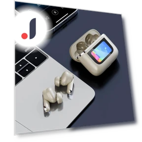 Wireless Earbuds with Color LED Display — In-Ear Headphones, Vinde Home