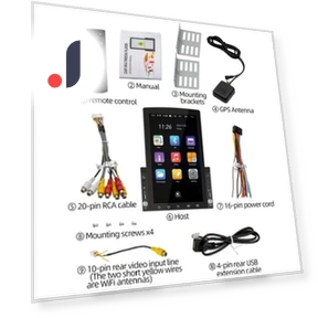 10.1-inch 2Din Universal Android Radio with Tesla-style Vertical Touchscreen — Stereo Receivers, Auto Accessories Home