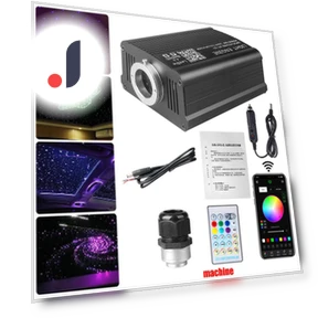 16W Flickering RGBW Fiber Optic Star Ceiling Light Kit — Fiber Optics, Auto Accessories Home