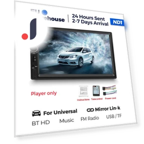 2 Din Car Radio with 7" HD Touchscreen — Stereo Receivers, Auto Launcher