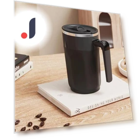 Automatic Magnetic Mixing Mug with LCD Display — Beverage Warmers, DC-HOME-4