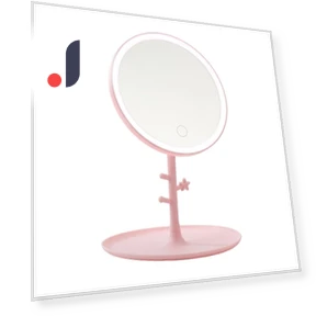 LED Touch Screen Makeup Mirror — Compact & Travel, Light makeup