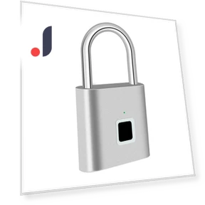 Smart Fingerprint Padlock — Biometric Security, Auto Launcher
