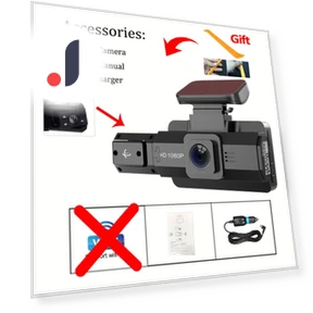 Triple Camera Car Dash Cam — Dashboard Cameras, Auto Accessories Home