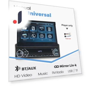 Universal 7" Slide-Out Touch Screen Car Stereo — Stereo Receivers, Auto Launcher