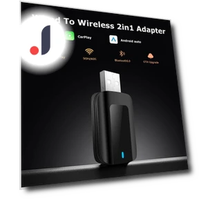 Wireless CarPlay 2-in-1 Android Auto Adapter — Phone Accessories, Auto Launcher
