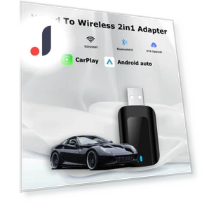 Wireless CarPlay and Android Auto Smart Dongle — Car Essentials, Auto Launcher