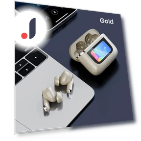 Wireless Earbuds with Color LED Display and Touch Noise Cancellation — In-Ear Headphones, Plus-size underwear Home