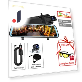 10-inch Mirror Dash Cam — Rearview Cameras for Cars, Auto Accessories Home