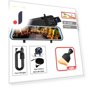 10-inch Wireless Carplay Android Auto Multimedia 4K Dash Cam — Installation Services, Auto Accessories Home