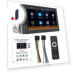 7-inch QLED Display Android MP5 Car Audio — Stereo Receivers, Simplistic Living Home