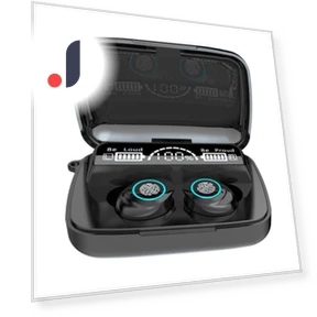Bluetooth Headset with LED Display — Audio Gear, QUEED