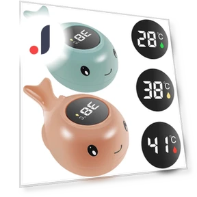 Floating Digital LED Bath Thermometer — Bath Time Fun, GYROBALL