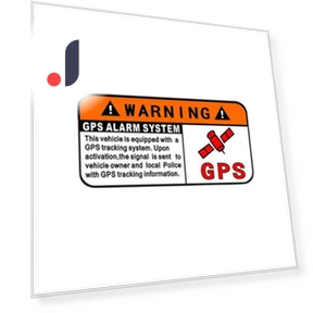 GPS Tracking Alarm Sticker — Accessories, Dream Garage