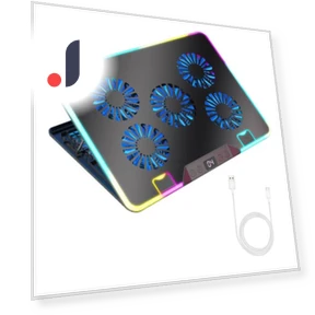 Laptop Cooling Stand with Digital Display — Cooling Pads & Fans, CE