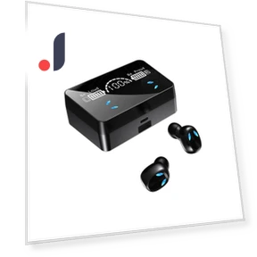 Mirror Digital Display Touch Wireless Bluetooth Earbuds — Audio Gear, ZHENDUO