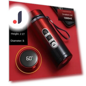 Portable Stainless Steel Thermos with LED Temperature Display — Travel Drinkware, Home Of Auto Parts