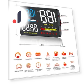 Projection Display OBD Car HUD Projector — Dashboard Cameras, Dream Garage