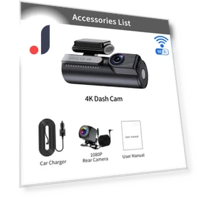 UHD 4K+1080P Dual Lens Car Recorder — Dashboard Cameras, Simplistic Living Home