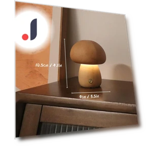 Wooden Mushroom Night Light — Nightstands, Fancy Homeware