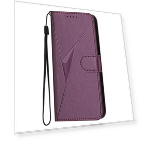 Triangle Pattern Buckle Clasp Leather Phone Case — Flip Cases, Infinix