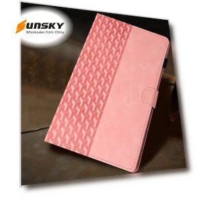 Building Blocks Embossed Leather Smart Tablet Case for iPad 10th Gen 10.9 2022 — Keyboard Cases