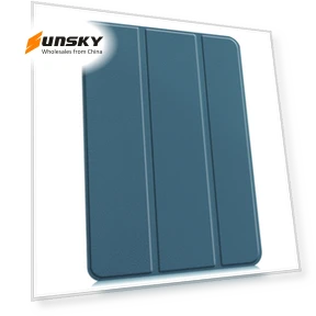 3-folding Smart Leather Tablet Case for iPad Air 13 2024 / Pro 12.9 2022 — Keyboard Cases