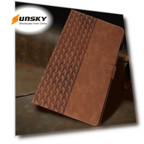 Building Blocks Embossed Leather Smart Tablet Case for iPad mini 6 / mini 2024 — Keyboard Cases