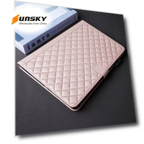 Rhombus Lattice Leather Smart Tablet Case for iPad Pro 12.9 — Keyboard Cases