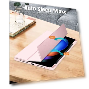 Acrylic 3-Fold Smart Leather Tablet Case for Xiaomi Pad 6S Pro 12.4 — Keyboard Cases, Xiaomi