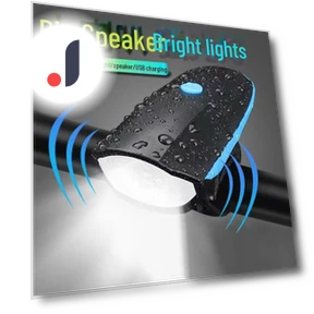 Bicycle Light and Horn Set with USB Charging — Bike Accessories, AI Supermarket