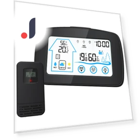 Digital Weather Station with Touch Screen and Backlight — Home Climate Control, TOMTOP JMS