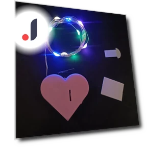 Gift Box with LED Copper Wire and Automatic Lid Activation — Greeting Card Holders, AI Supermarket