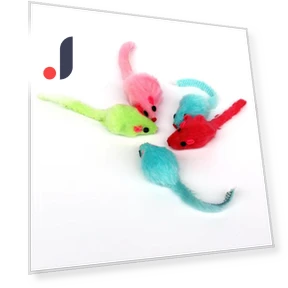 Interactive Squeaky Plush Cat Toy Mouse — Mice & Animals, AI Supermarket