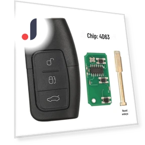 Key Remote with 4D63 Chip — Keyless Entry, AI Supermarket