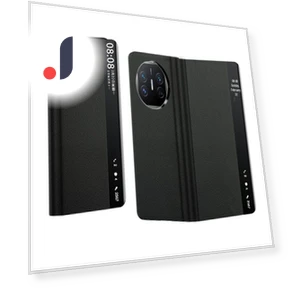 Leather Case with Smart Window Cover — Phone Accessories, Super Case